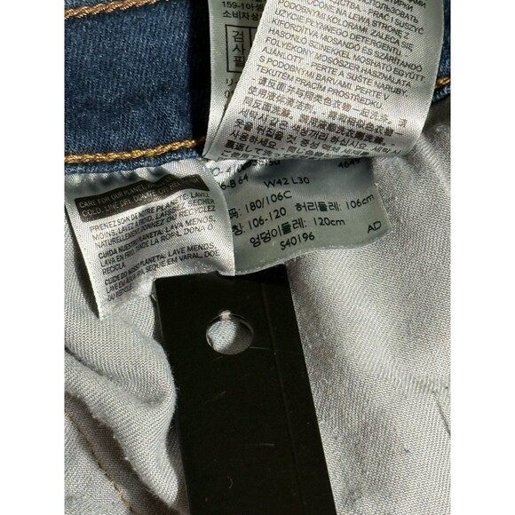 Levis Mens 541 Classic Straight Jeans Blue Stretch Medium Wash Denim 42 x 30 - Picture 5 of 8